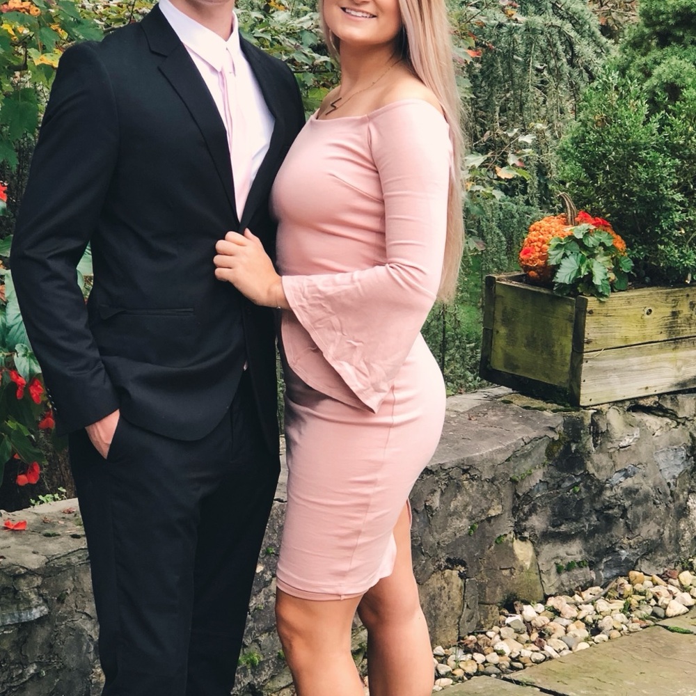 Lulus Midi Rose Pink Dress